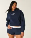 Hollister Fleece Mini Short In Blue