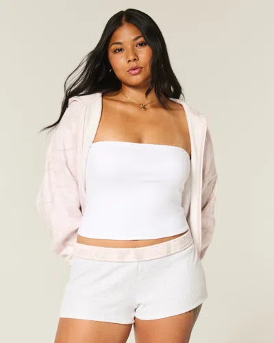 Hollister Fleece Mini Short In White