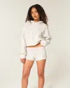 Hollister Fleece Mini Short In White
