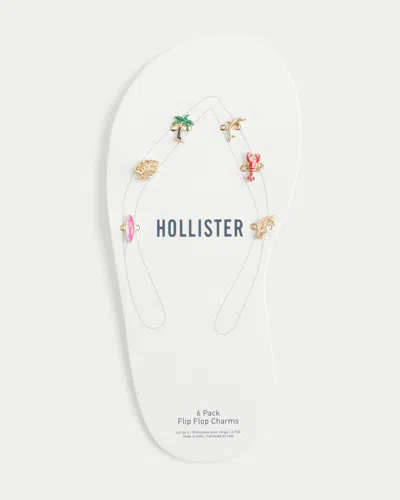 Hollister Flip Flop Charm 6-pack In Gold