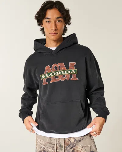 Hollister Florida A&m University Rattlers Graphic Hoodie In Black