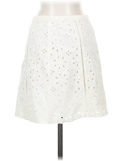Pre-owned Hollister Formal Skirt In White