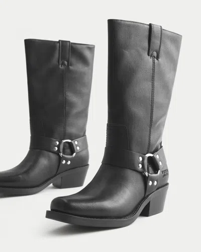 Hollister Frye & Co Lorrie Harness 12 Boots In Black
