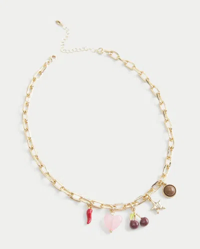 Hollister Gold Charm Necklace