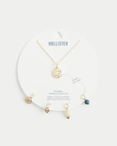 Hollister Gold Multipack Necklace Charm Set In Gold 5 Pk