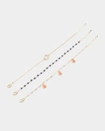 Hollister Gold Ring Bracelet 3-pack In Gold 3 Pk