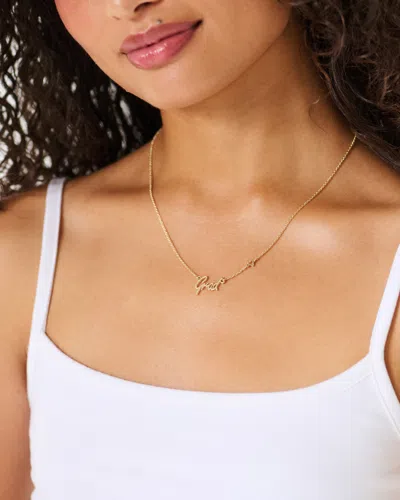 Hollister Grad Charm Necklace In Pattern