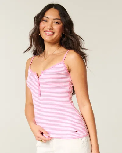 Hollister Henley Cami In Pink