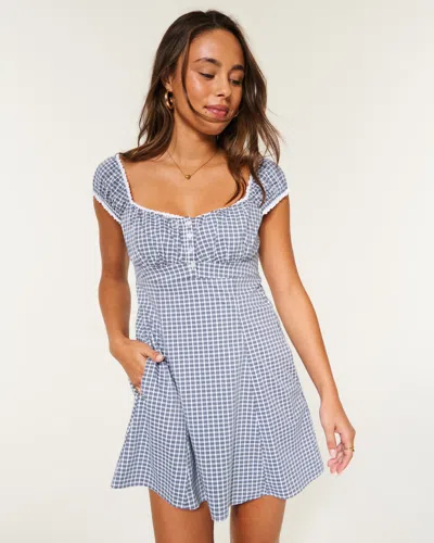 Hollister Henley Shirt Mini Dress In Multi