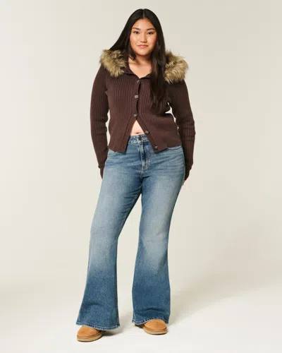 Hollister High-rise Dark Wash Flare Jeans