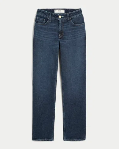 Hollister High-rise Dark Wash Straight Jeans