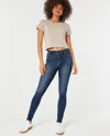 Hollister High-rise Medium Wash Jean Leggings In Blue