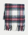 Hollister Holiday Vault Release Plaid Scarf In Blue