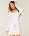 Hollister Hooded Long-sleeve Fleece Dress