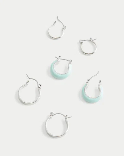 Hollister Hoop Earring 3-pack In White