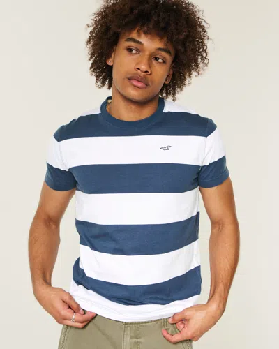 Hollister Icon Crew T-shirt In Blue