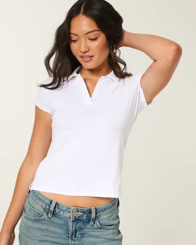 Hollister Icon Polo In White
