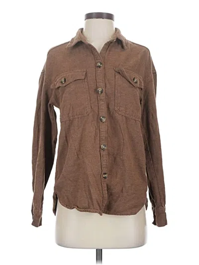 Pre-owned Hollister Jacket In Brown