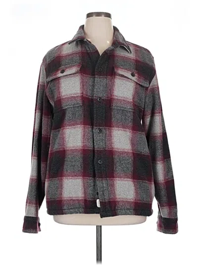 Pre-owned Hollister Jacket In Burgundy