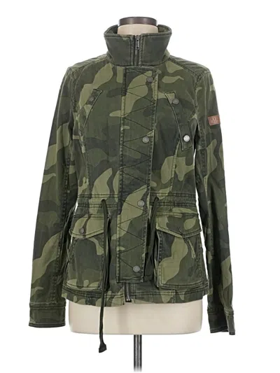Pre-owned Hollister Jacket In Green
