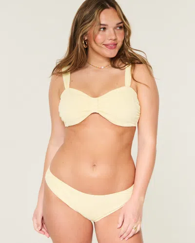 Hollister Jacquard Bikini Bottom In Yellow