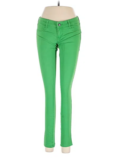 Pre-owned Hollister Jeggings In Green