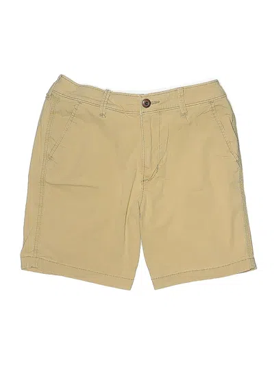 Pre-owned Hollister Khaki Shorts In Brown