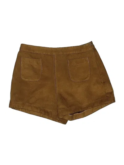 Pre-owned Hollister Khaki Shorts In Brown