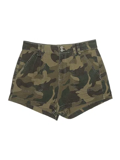 Pre-owned Hollister Khaki Shorts In Green