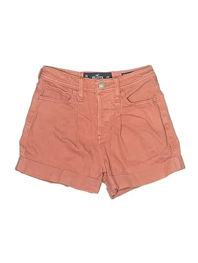 Pre-owned Hollister Khaki Shorts In Orange