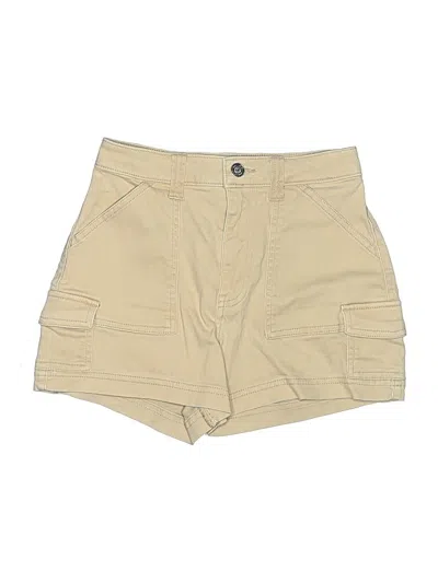 Pre-owned Hollister Khaki Shorts In Tan
