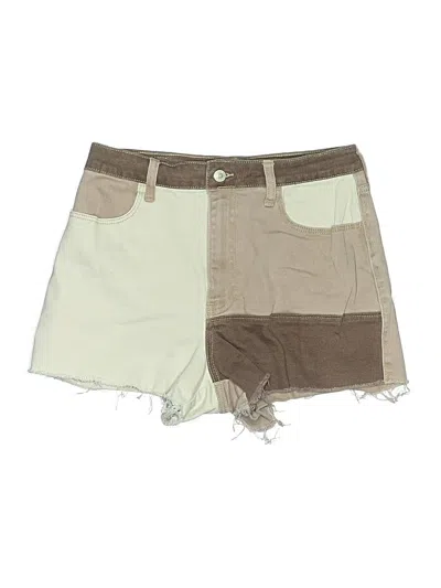 Pre-owned Hollister Khaki Shorts In Tan
