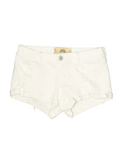 Pre-owned Hollister Khaki Shorts In White