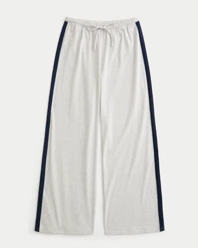 Hollister Knit Pull-on Track Pants In Heather Gray