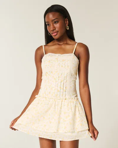 Hollister Lace Trim Mini Dress