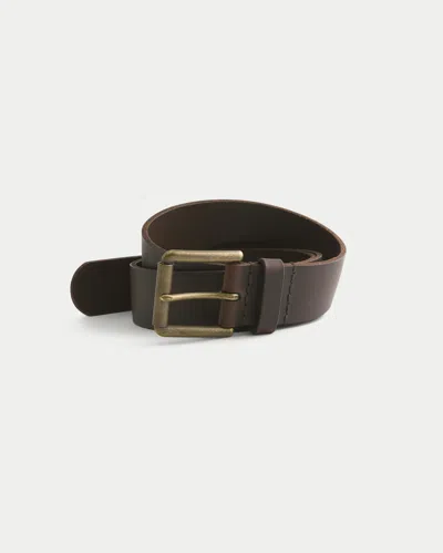Hollister Leather Belt In Brown