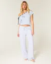 Hollister Linen-blend Baggy Pull-on Pants In White