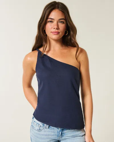 Hollister Linen-blend One-shoulder Top