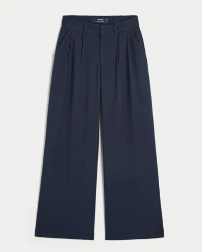 Hollister Livvy High-rise Wide-leg Pants In Blue