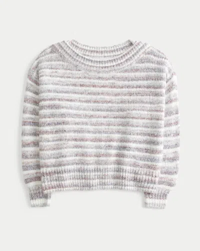 Hollister Lofty Off-the-shoulder Sweater In Gray