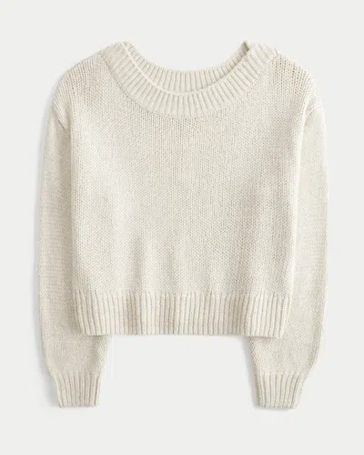 Hollister Lofty Off-the-shoulder Sweater In White