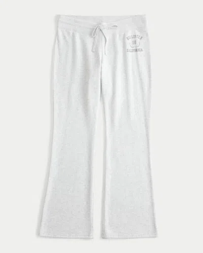 Hollister Logo Graphic Bootcut Sweatpants In Gray