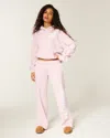 Hollister Logo Graphic Wide-leg Sweatpants In Pink