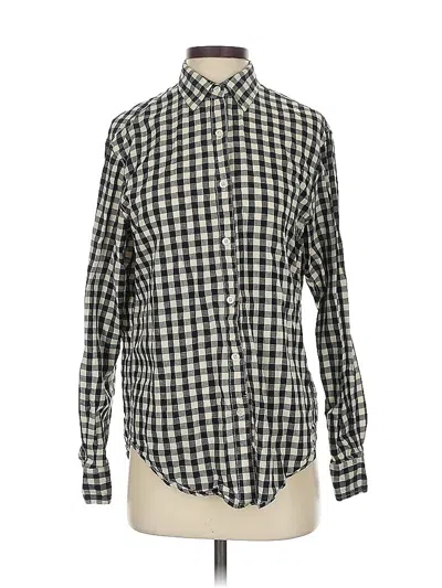 Pre-owned Hollister Long Sleeve Button Down Shirt In Black