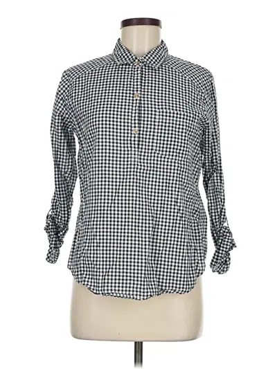 Pre-owned Hollister Long Sleeve Button Down Shirt In Black