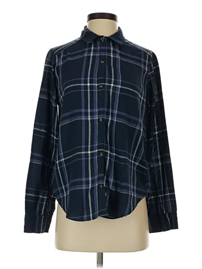 Pre-owned Hollister Long Sleeve Button Down Shirt In Blue