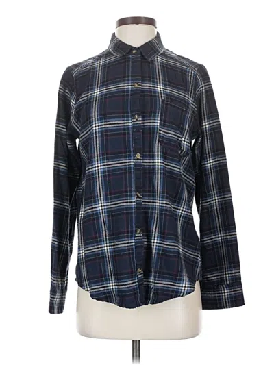 Pre-owned Hollister Long Sleeve Button Down Shirt In Blue