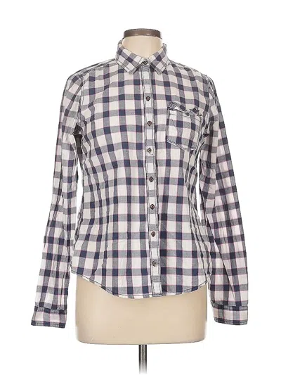 Pre-owned Hollister Long Sleeve Button Down Shirt In White