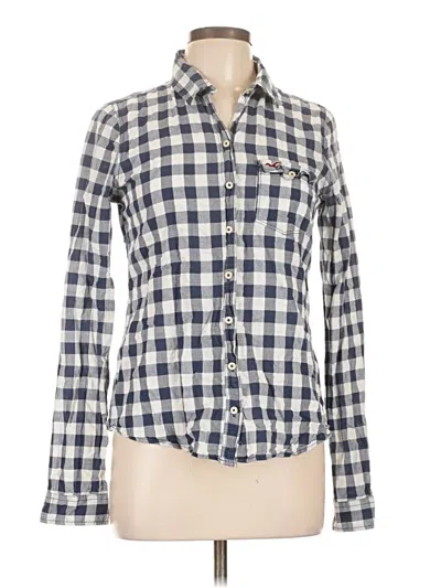 Pre-owned Hollister Long Sleeve Button Down Shirt In White