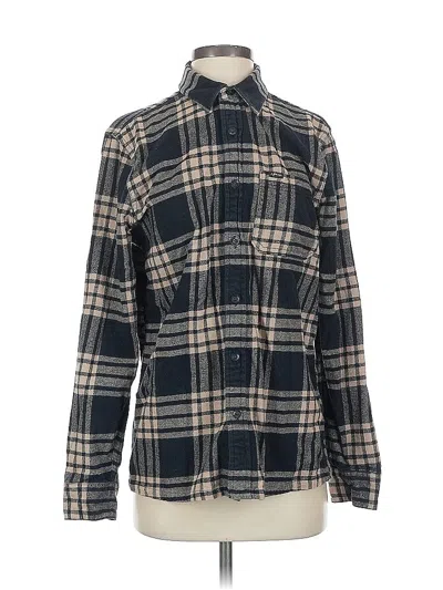 Pre-owned Hollister Long Sleeve Polo Shirt In Brown